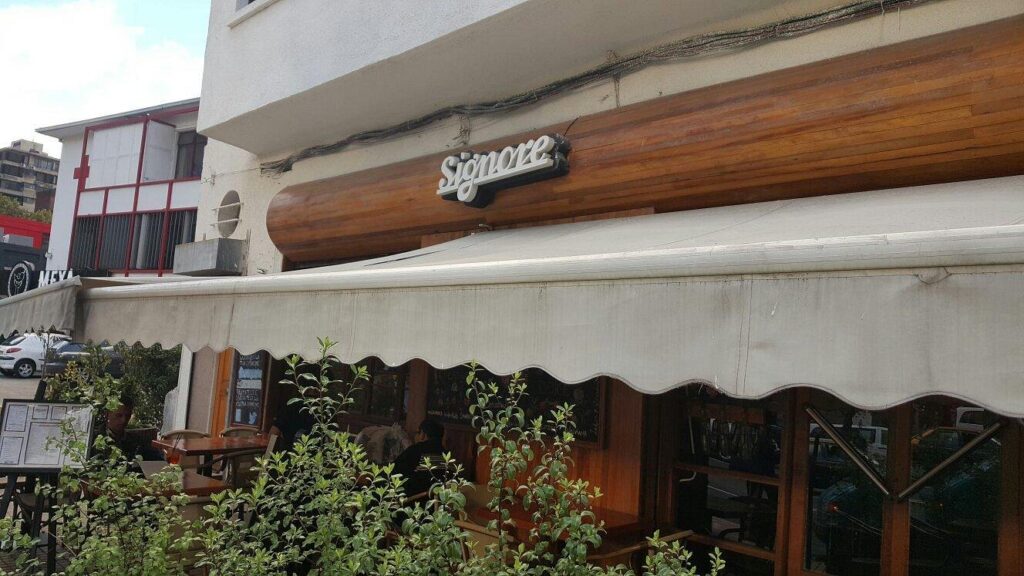 Signore, uma pizzaria onde comer no bairro vitacura em Santiago