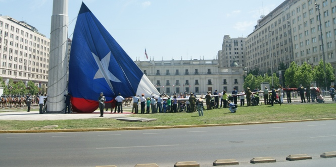 curiosidade dos chilenos, bandeira