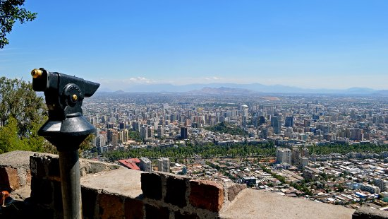 bus turistik Santiago, vista da cidade