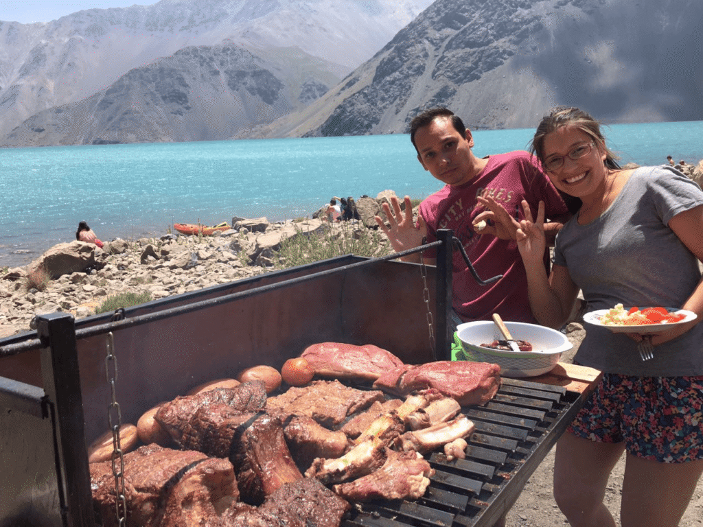 Embalse el Yeso, no verão